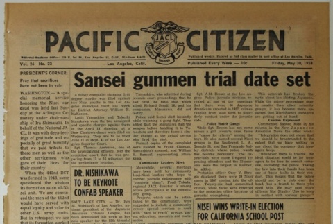 Pacific Citizen, Vol. 46, No. 22 (May 30, 1958) (ddr-pc-30-22)