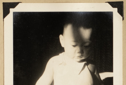 Baby Kunikazue in a sunbeam (ddr-densho-542-568)