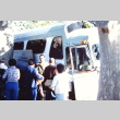 Pilgrims boarding a bus (ddr-densho-294-2)