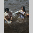 Campers having fun during boat sink (ddr-densho-336-1115)