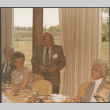Chester and Agnes Sakura with another couple at a table (ddr-densho-523-642)
