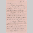 Letter from Robert Yatabe to Mrs. Y. Ishida (ddr-densho-535-404)