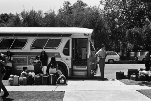 Group preparing to board a bus for camp (ddr-densho-336-199)