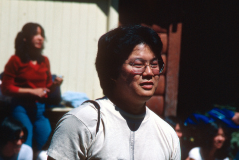 Steve Nakajima with cameras (ddr-densho-336-1335)