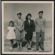 Group photo of two women, one man, and a young girl (ddr-densho-362-34)