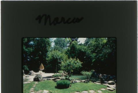 Pool and garden at the Marcus project (ddr-densho-377-475)