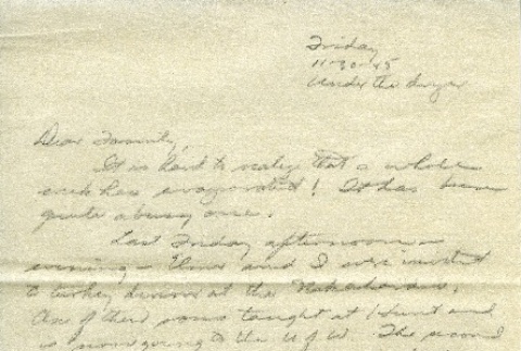 Letter from a camp teacher to her family (ddr-densho-171-89)