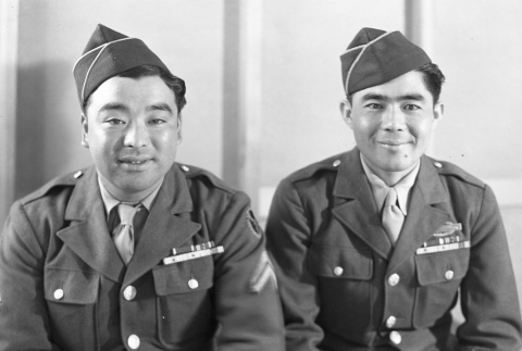 Two Nisei soldiers (ddr-fom-1-395)