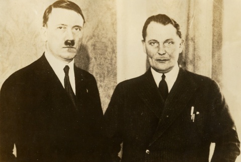 (Left to right) Adolf Hitler and Hermann Goering (ddr-njpa-1-466)
