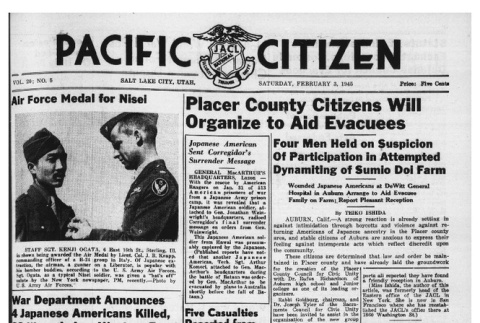 The Pacific Citizen, Vol. 20 No. 5 (February 3, 1945) (ddr-pc-17-5)