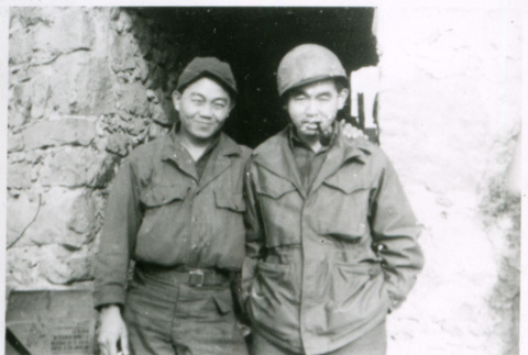 Two soldiers in winter gear (ddr-densho-1007-828)
