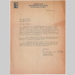 Letter to Yori Kitagawa from Malcolm Pitts thanking her for her work with the War Relocation Authority (ddr-densho-539-91)