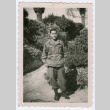 Soldier standing on garden path (ddr-densho-368-196)
