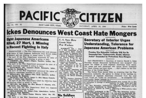 The Pacific Citizen, Vol. 18 No. 12 (April 15, 1944) (ddr-pc-16-16)