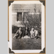 Gary Kikawa and two others on lawn (ddr-densho-542-74)