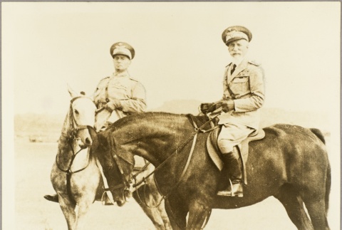Two Italian military commanders posing on horseback (ddr-njpa-13-680)