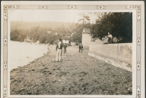 People on beach (ddr-densho-316-261)