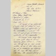 Handwritten letter requesting cancellation of renunciation application (ddr-densho-188-45)