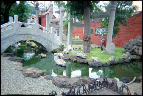 Bridge and waterway at temple (ddr-densho-426-472)