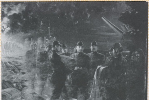 Photo of a Japanese Army artist's painting (ddr-densho-299-234)