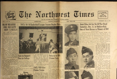 The Northwest Times Vol. 2 No. 100 (December 4, 1948) (ddr-densho-229-161)