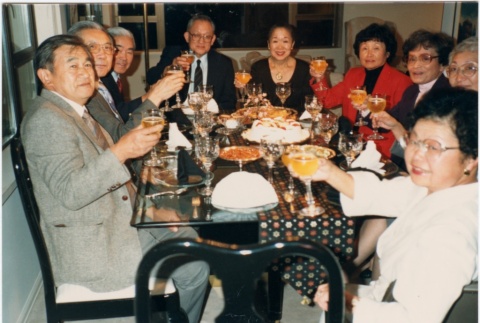Seattle Japanese American Citizens League celebratory dinner after the signing of the Civil Liberties Act of 1988 (ddr-densho-10-104)