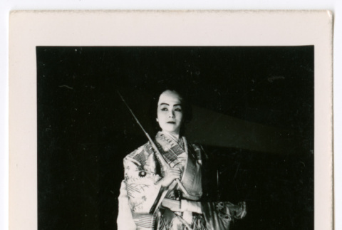Woman in samurai costume (ddr-densho-475-273)