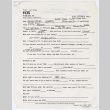 Kazuko Ijima interview forms (ddr-densho-1007-918)