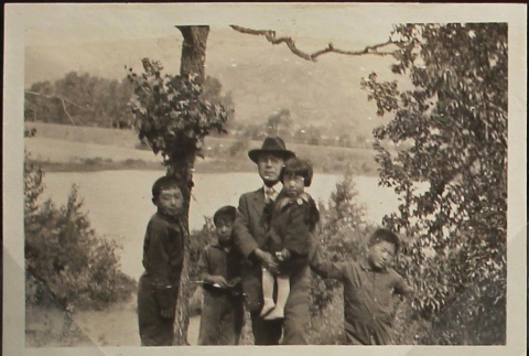 Father and four children (ddr-densho-259-51)