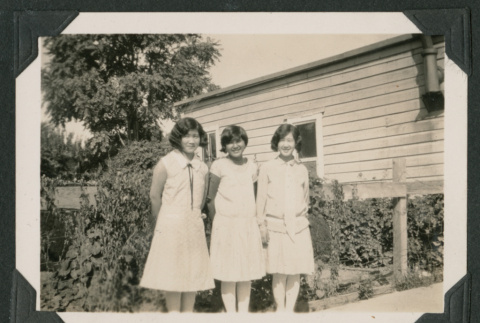 three women in garden (ddr-densho-378-503)