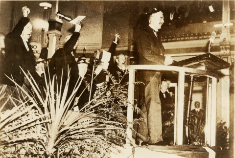 Neville Chamberlain giving a speech (ddr-njpa-1-21)