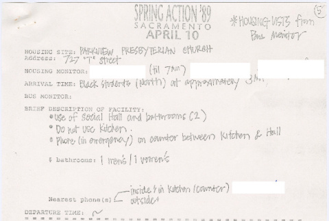 Housing for Spring Action '89 participants (ddr-densho-444-11)