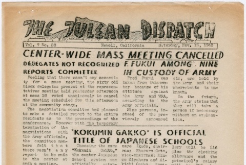 Tulean Dispatch Vol. 7 No. 28 (November 13, 1943) (ddr-densho-65-443)
