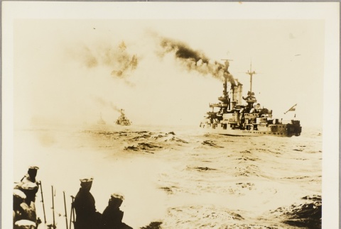 German sailors watching nearby ships (ddr-njpa-13-980)