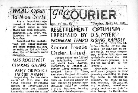 Gila News-Courier Vol. II No. 50 (April 27, 1943) (ddr-densho-141-86)