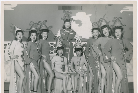 Group shot of the show girls at the China Doll Club (ddr-densho-367-49)