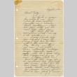 Letter to Molly Wilson from Yuri Shimobochi (August 1, 1942) (ddr-janm-1-56)
