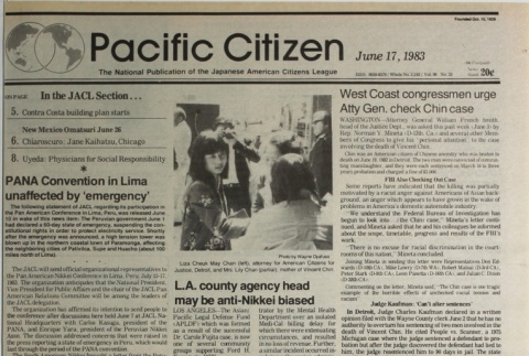 Pacific Citizen, Whole No. 2,243, Vol. 96, No. 23 (June 17, 1983) (ddr-pc-55-23)