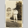 Matsu in baseball uniform (ddr-densho-326-441)