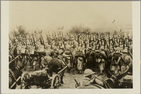 Photo of a regiment of French soldiers (ddr-njpa-13-1300)