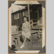 Graycee seated on a bench (ddr-densho-542-86)