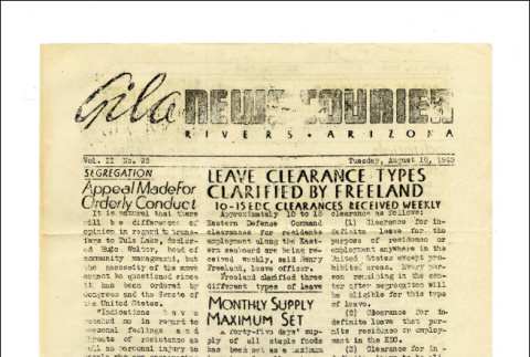 Gila news-courier, vol. 2, no. 95 (August 10, 1943) (ddr-csujad-42-164)