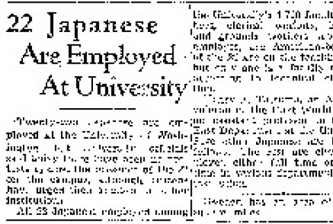 22 Japanese Are Employed At University (February 27, 1942) (ddr-densho-56-653)