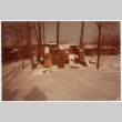 Snowy view of house (ddr-densho-377-2583)