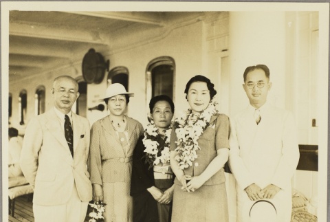 Masayuki Adachi and wife Seiko Adachi in a group photograph (ddr-njpa-5-131)
