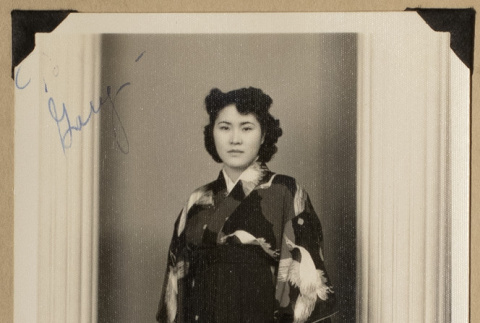 Agnes Ayesugi in a yukata (ddr-densho-542-394)