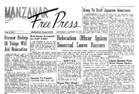 Manzanar Free Press Vol. 5 No. 7 (January 22, 1944) (ddr-densho-125-204)