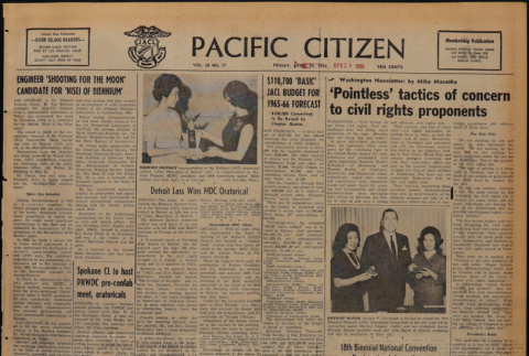 Pacific Citizen, Vol. 58, Vol. 17 (April 24, 1964) (ddr-pc-36-17)