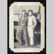 Leo and Gary by a military truck (ddr-densho-542-636)