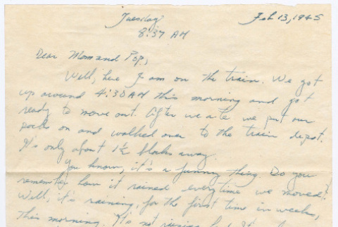Letter from Tadashi Ishida to Mr. & Mrs. Y Ishida (ddr-densho-535-134)